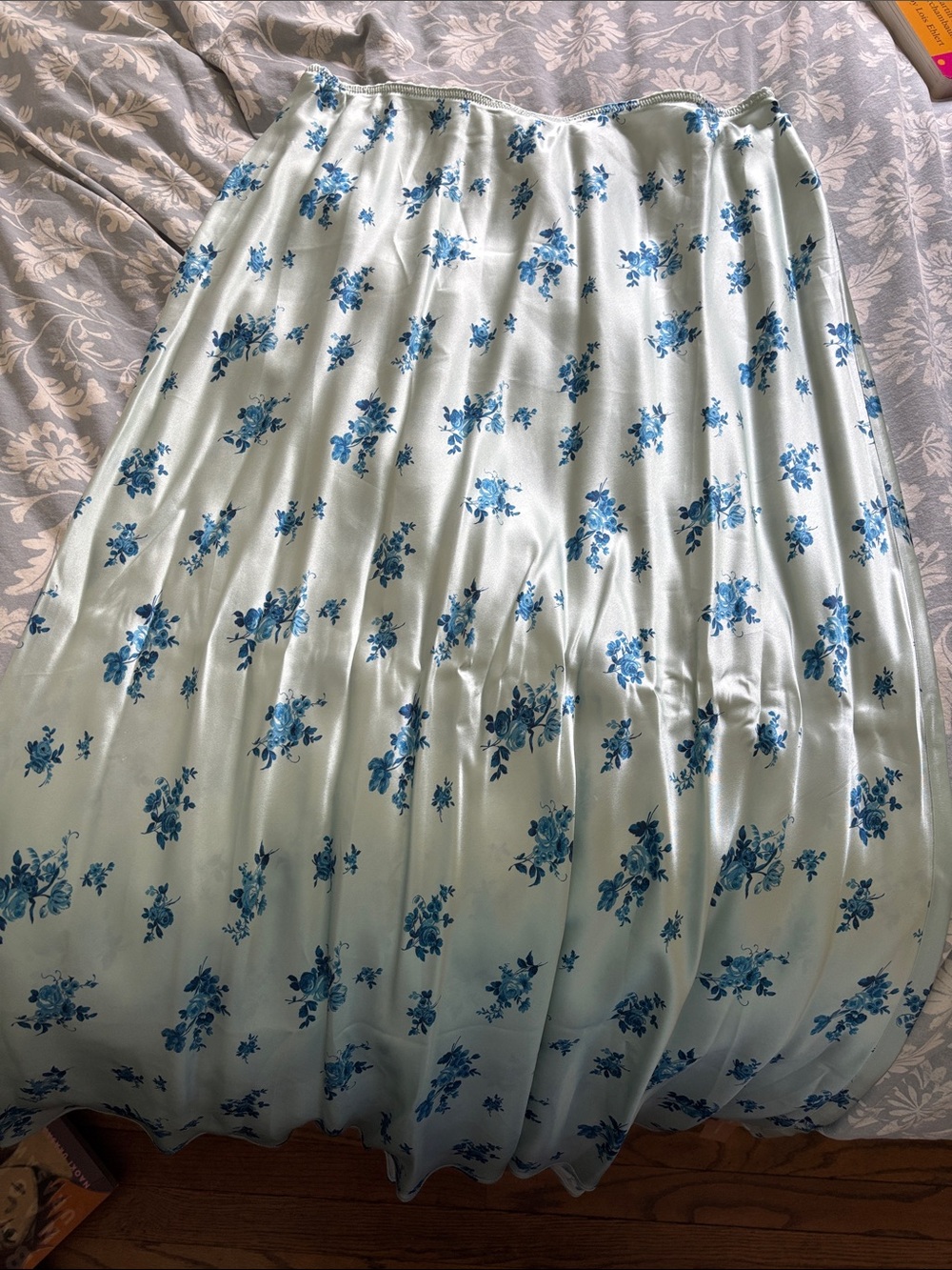 Reformation Layla Silk Floral Maxi Skirt